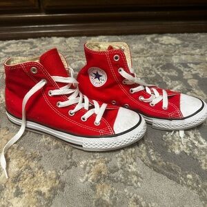 Converse Kids Red High-Top Sneakers size 3